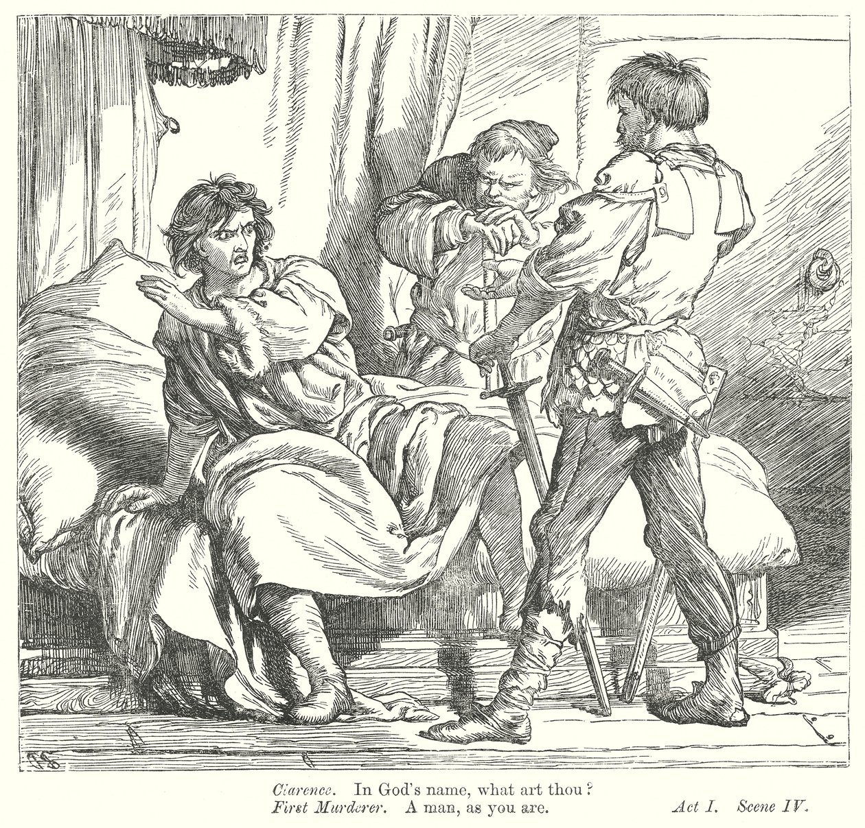 Kong Richard III (gravering) av Henry Courtney (after) Selous