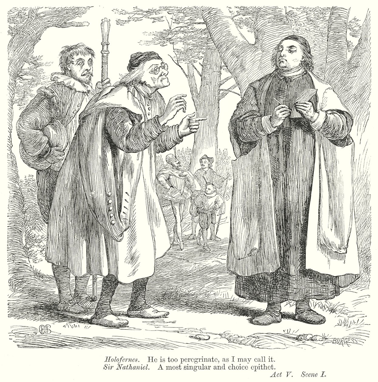 Kjærlighetens arbeid er tapt (gravering) av Henry Courtney (after) Selous
