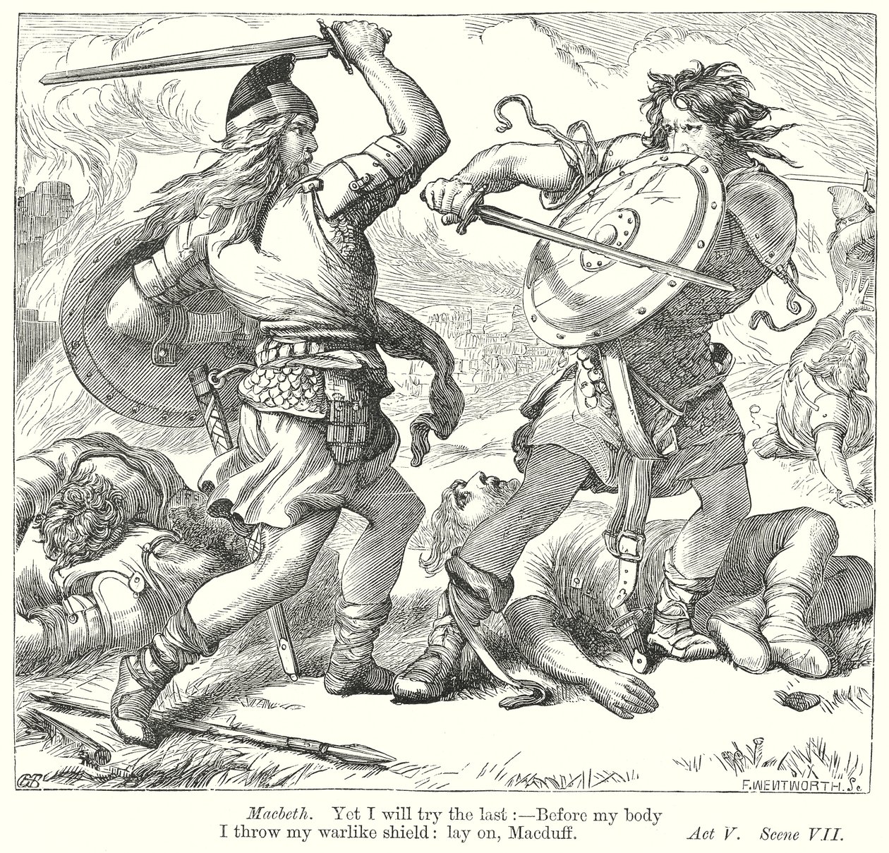 Macbeth (gravering) av Henry Courtney (after) Selous