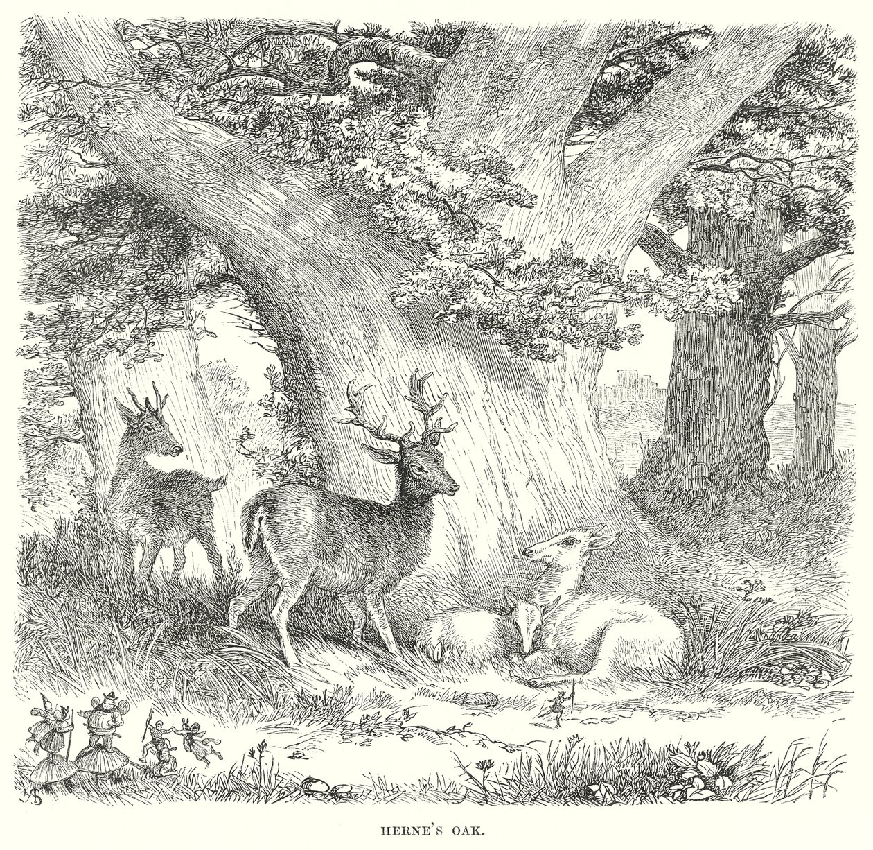 De muntre konene fra Windsor (gravering) av Henry Courtney (after) Selous