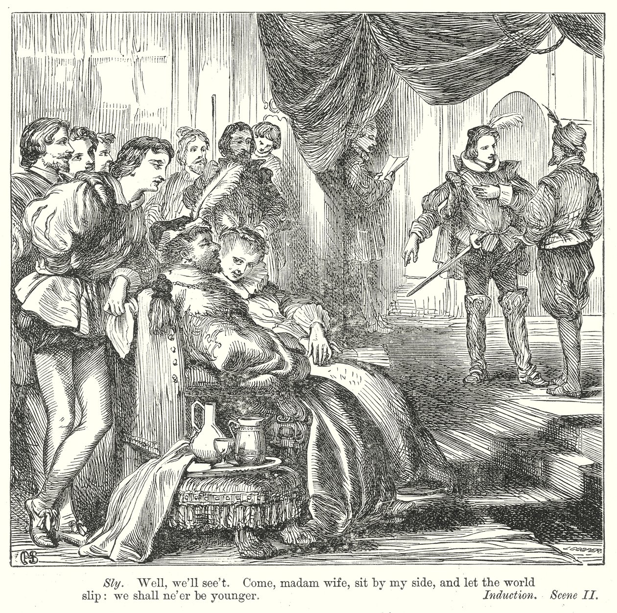 Temmingen av spissmusen (gravering) av Henry Courtney (after) Selous