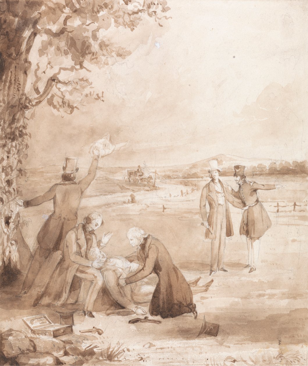The Life of a Nobleman: Scene the Eighth - The Duel av Henry Dawe