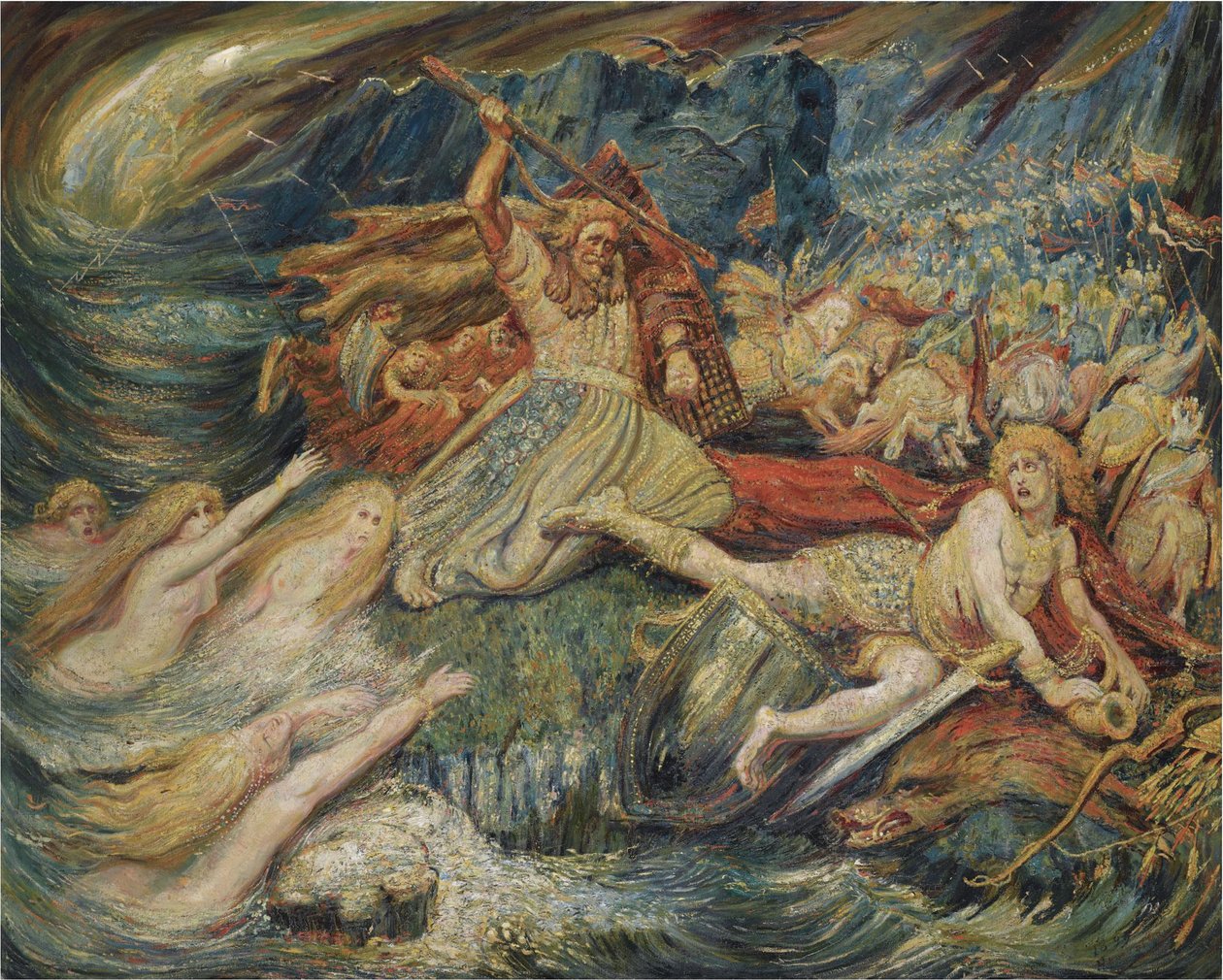 Siegfrieds død, 1899 av Henry De Groux