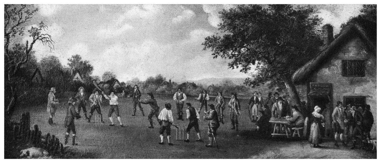 En country-cricketkamp, 1800-tallet 1912. av Henry Dixon