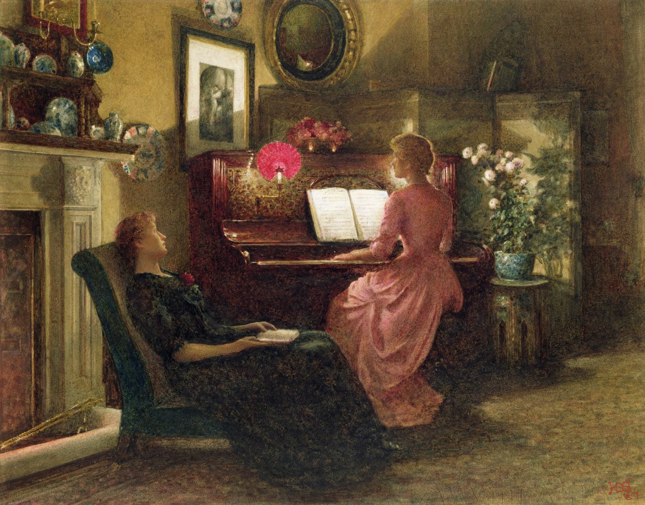 Home Sweet Home, 1887 (wc) av Henry Dunkin Shepard