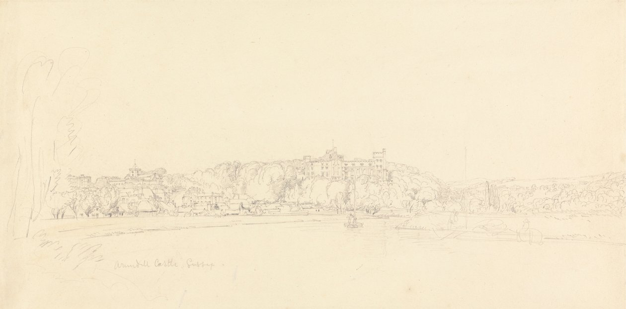 Arundel Castle, Sussex av Henry Edridge