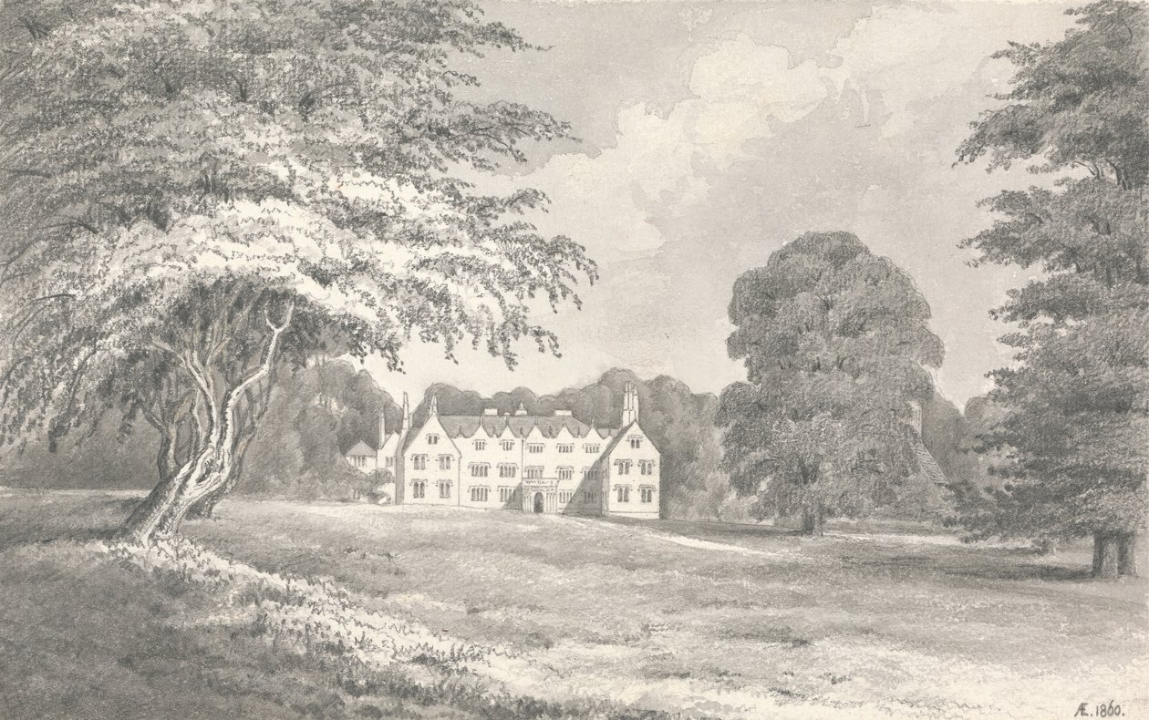 Oakley Hall av Henry Edridge