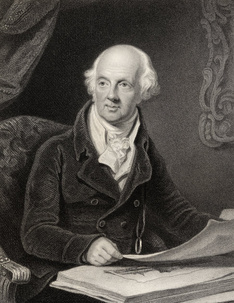 Sir Abraham Hume, 2nd Baronet, gravert av J.Jenkins, fra 