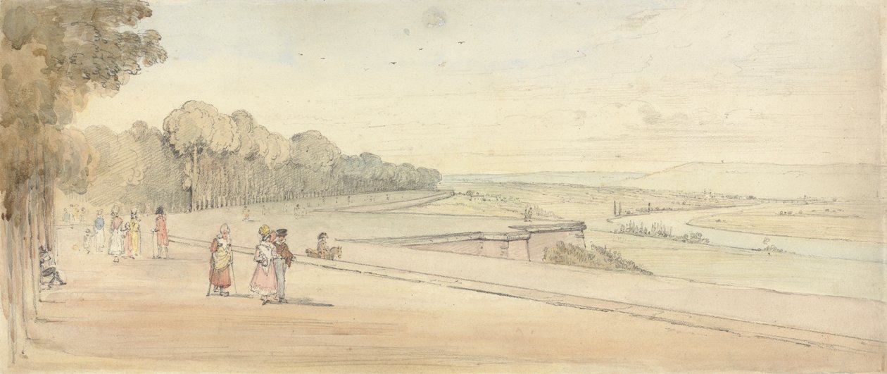 Terrasse ved St. Germain-en-Laye av Henry Edridge