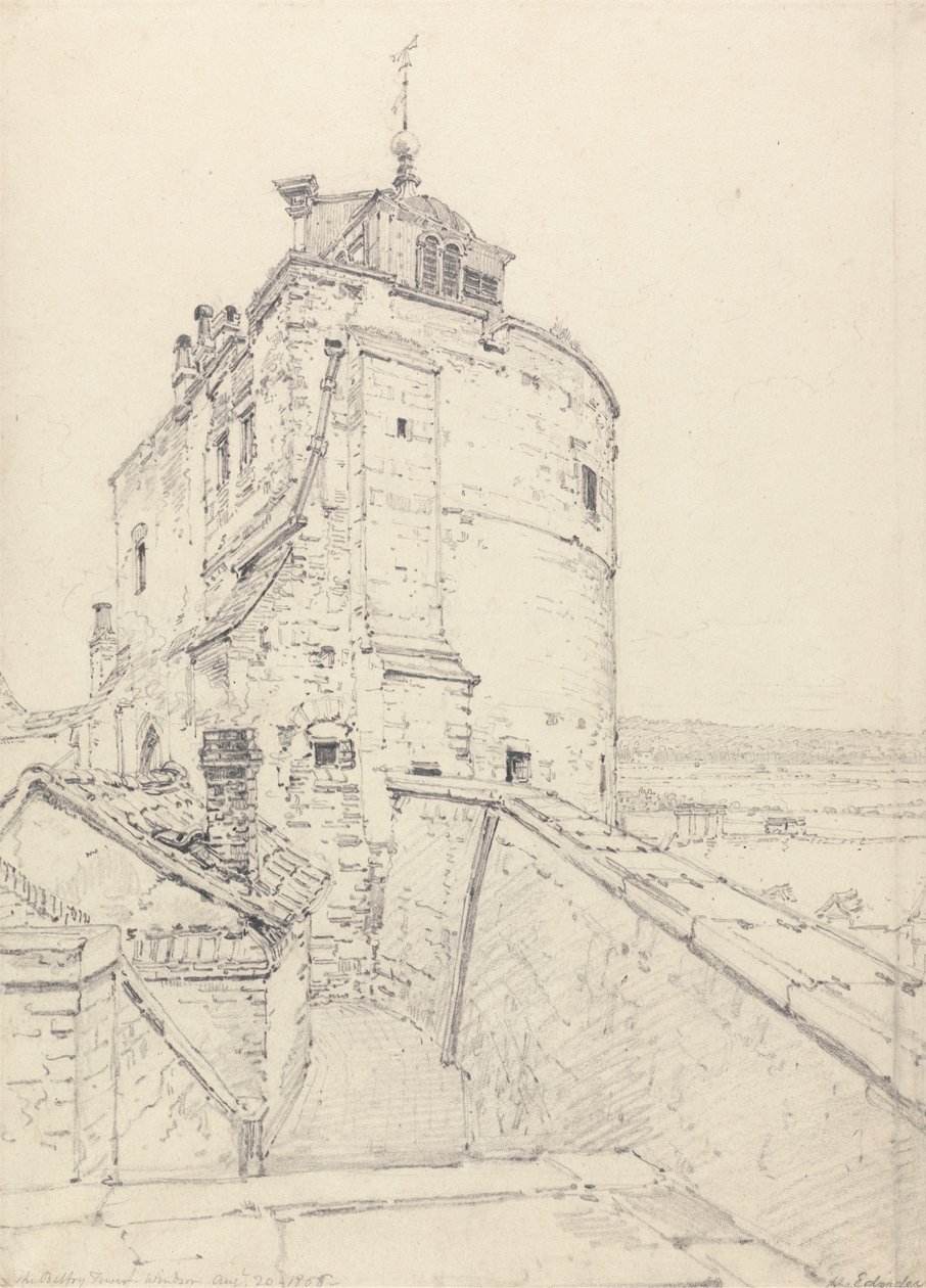 Portforbudstårnet, Windsor av Henry Edridge