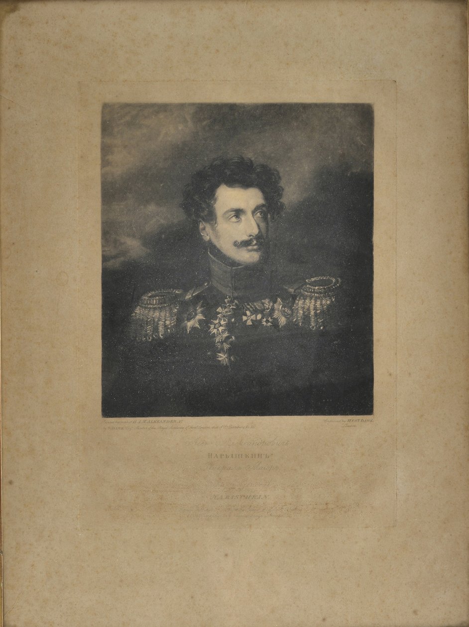 Portrett av general Lev Alexandrovich Naryshkin 1785-1846 av Henry Edward Dawe