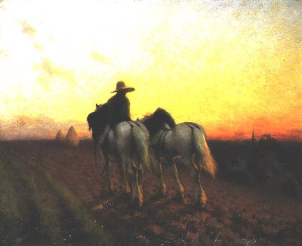 Tilbake ved solnedgang av Henry Edward Detmold