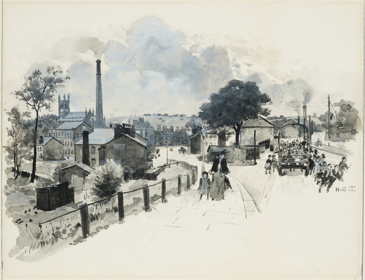 Blackley, en fillete skoletur til Boggart Hole Clough av Henry Edward Tidmarsh