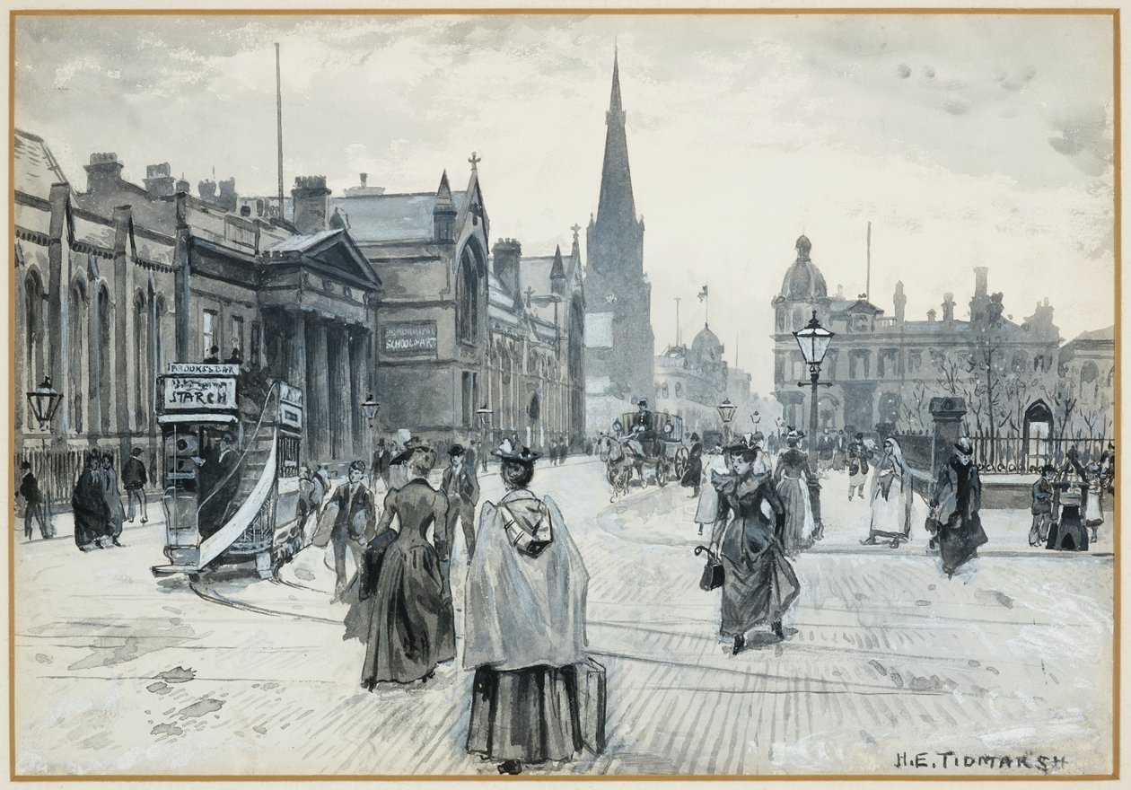 Chorlton Town Hall, School of Art, Cavendish Street Chapel av Henry Edward Tidmarsh