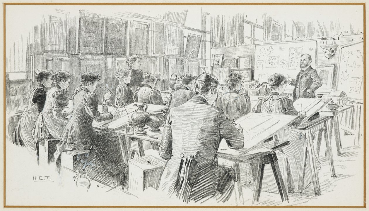 Designrom, kommunal kunstskole av Henry Edward Tidmarsh