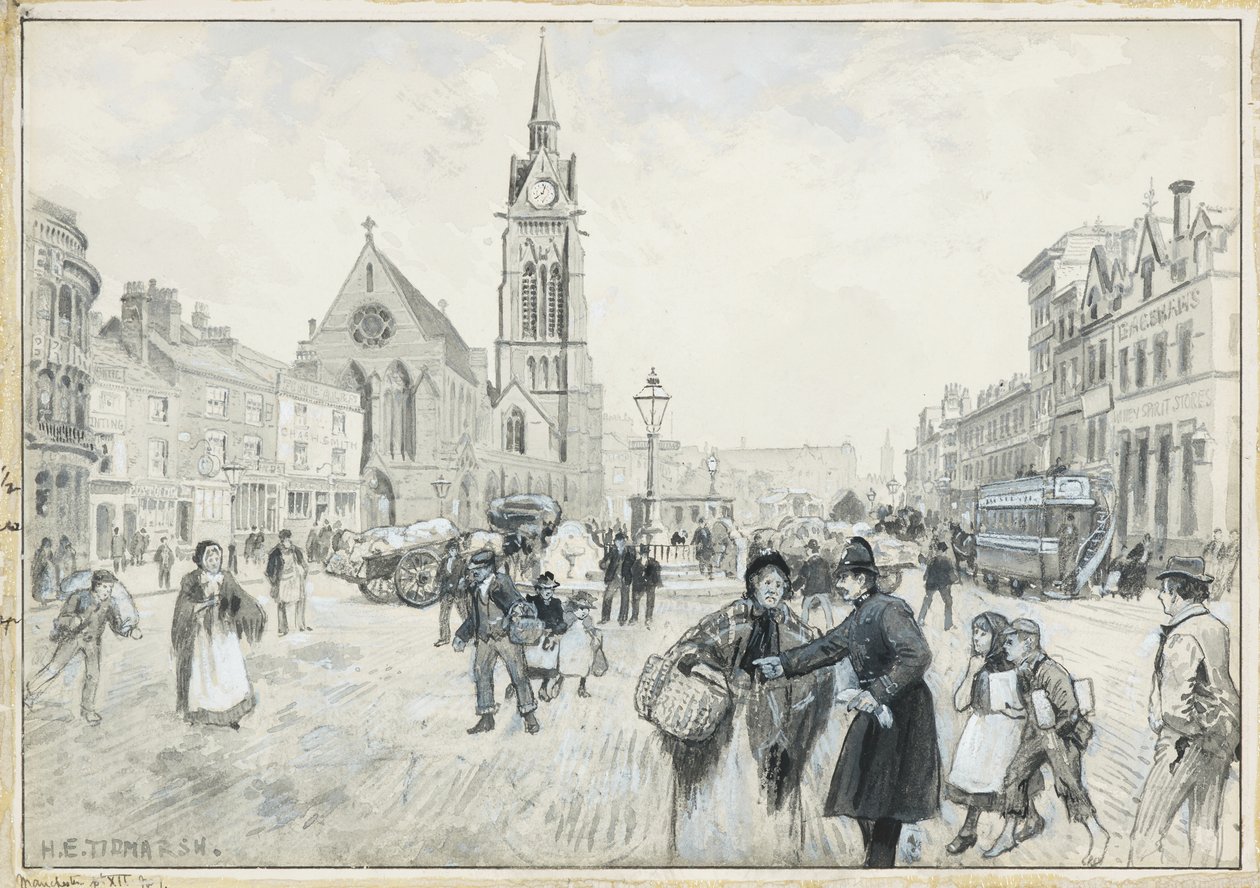 New Cross & St Paul's Church av Henry Edward Tidmarsh
