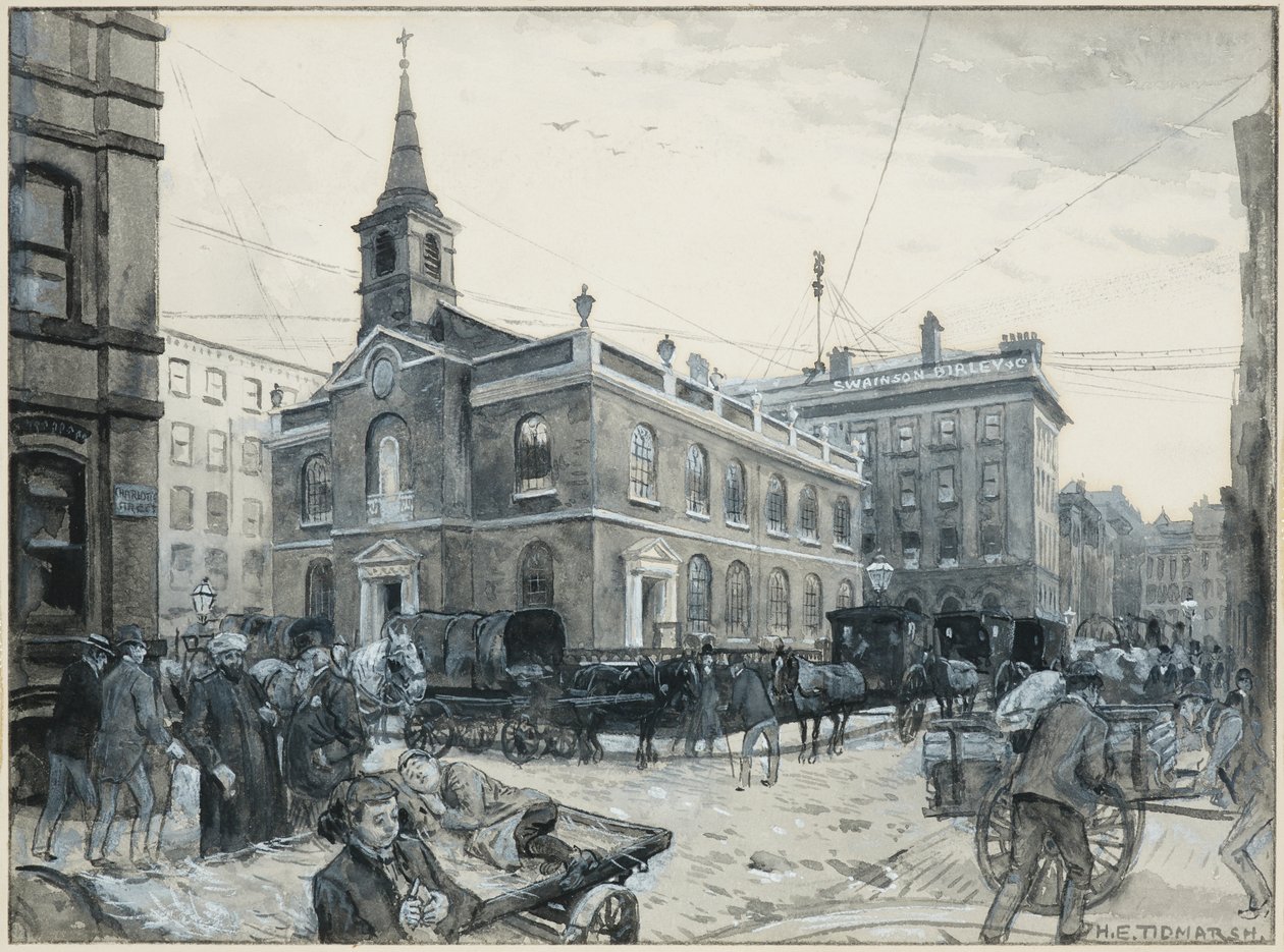 St. James, Manchester (akvarell på papir) av Henry Edward Tidmarsh