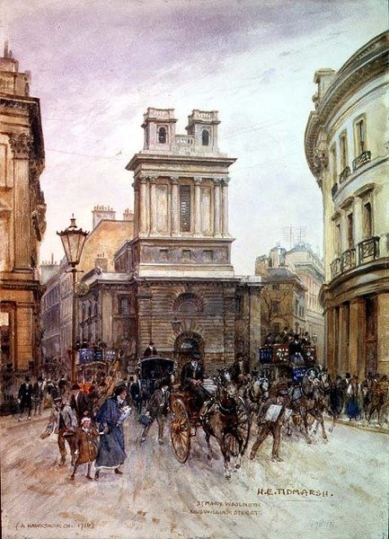 St. Mary Woolnoth: King William Street av Henry Edward Tidmarsh