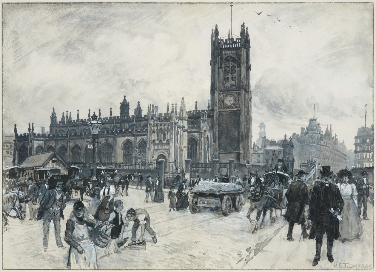 Katedralen fra Hunt's Bank av Henry Edward Tidmarsh