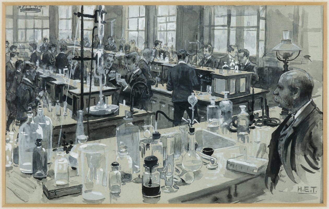 Kjemisk laboratorium, Grammar School av Henry Edward Tidmarsh