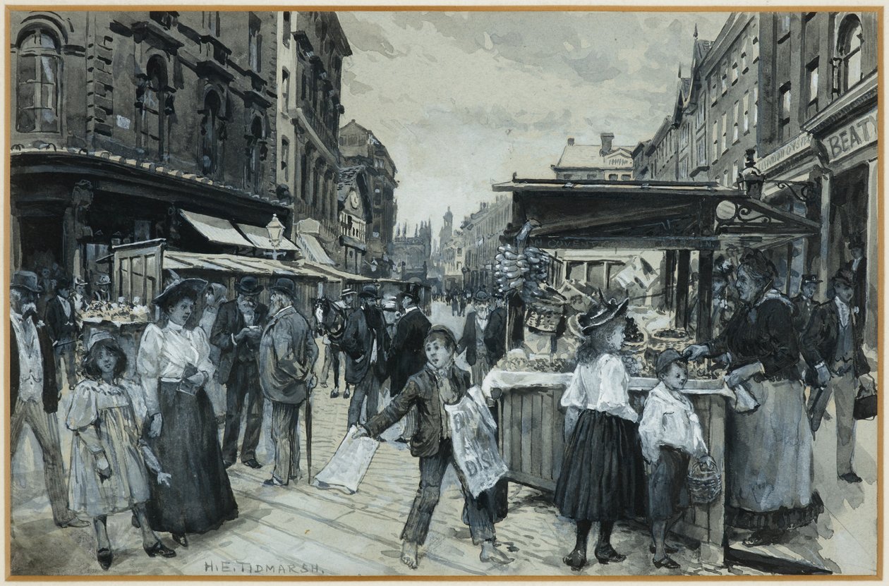 Den gamle markedsplassen av Henry Edward Tidmarsh