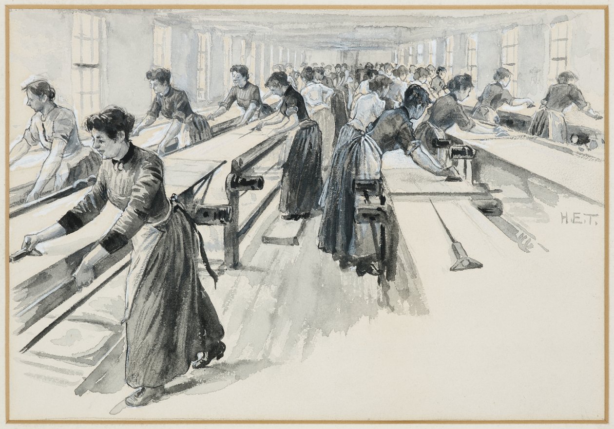 Velveteen Cutting på Platts' Works, Warrington av Henry Edward Tidmarsh