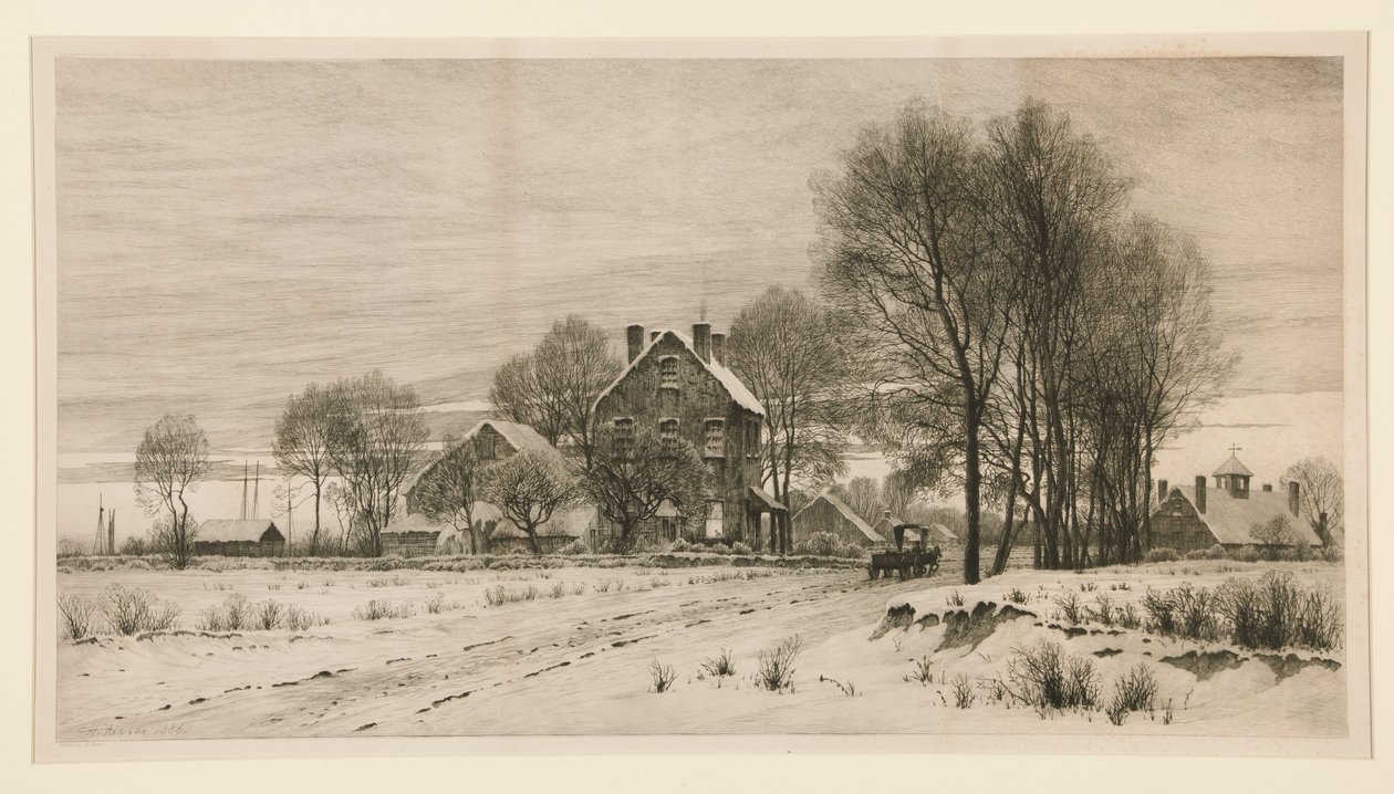 Dagen ender, natten senker seg: En ettermiddag i februar av Henry Farrer