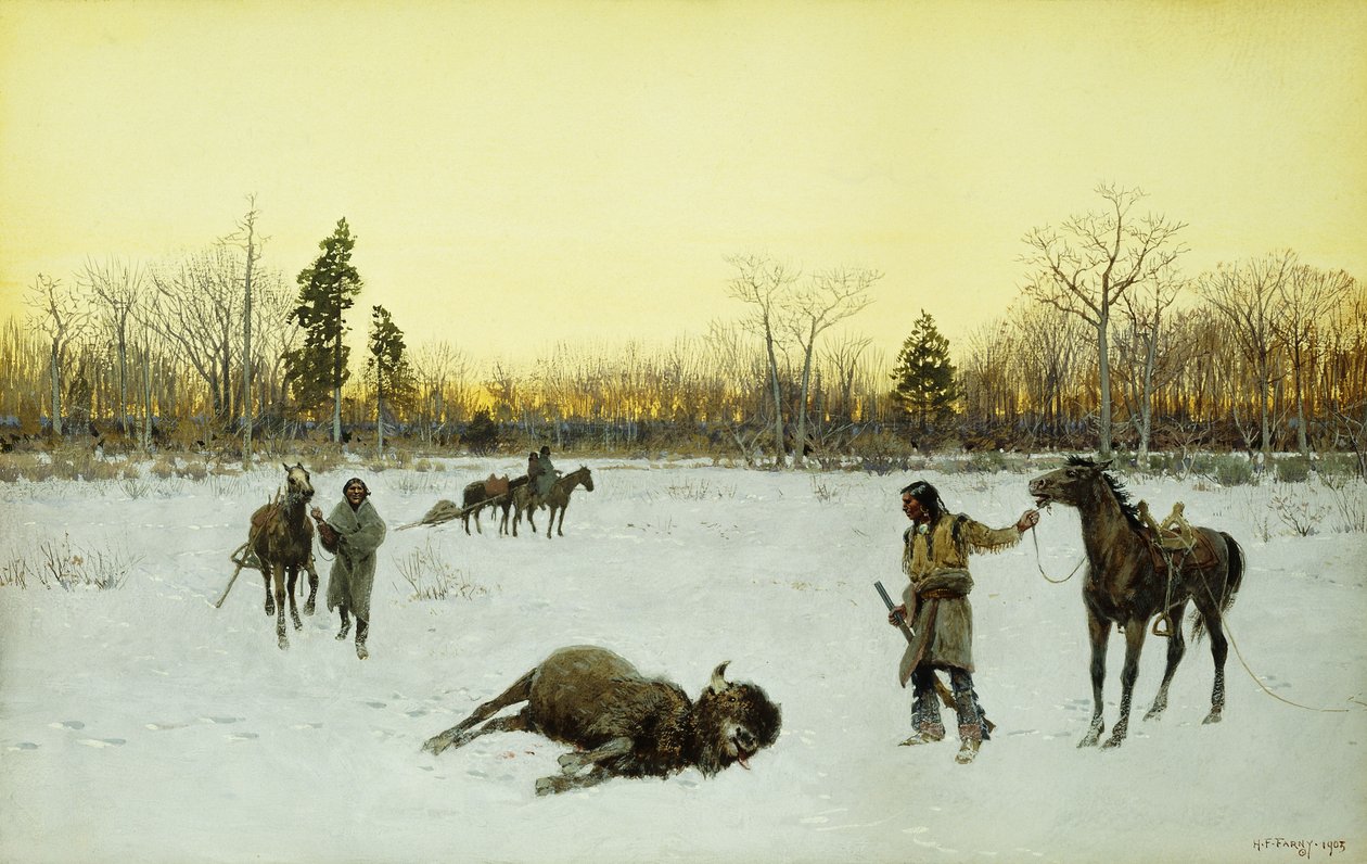 Et heldig skudd, 1903 av Henry Francois Farny