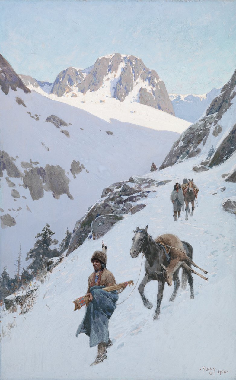 En vellykket jakt, 1906 av Henry Francois Farny