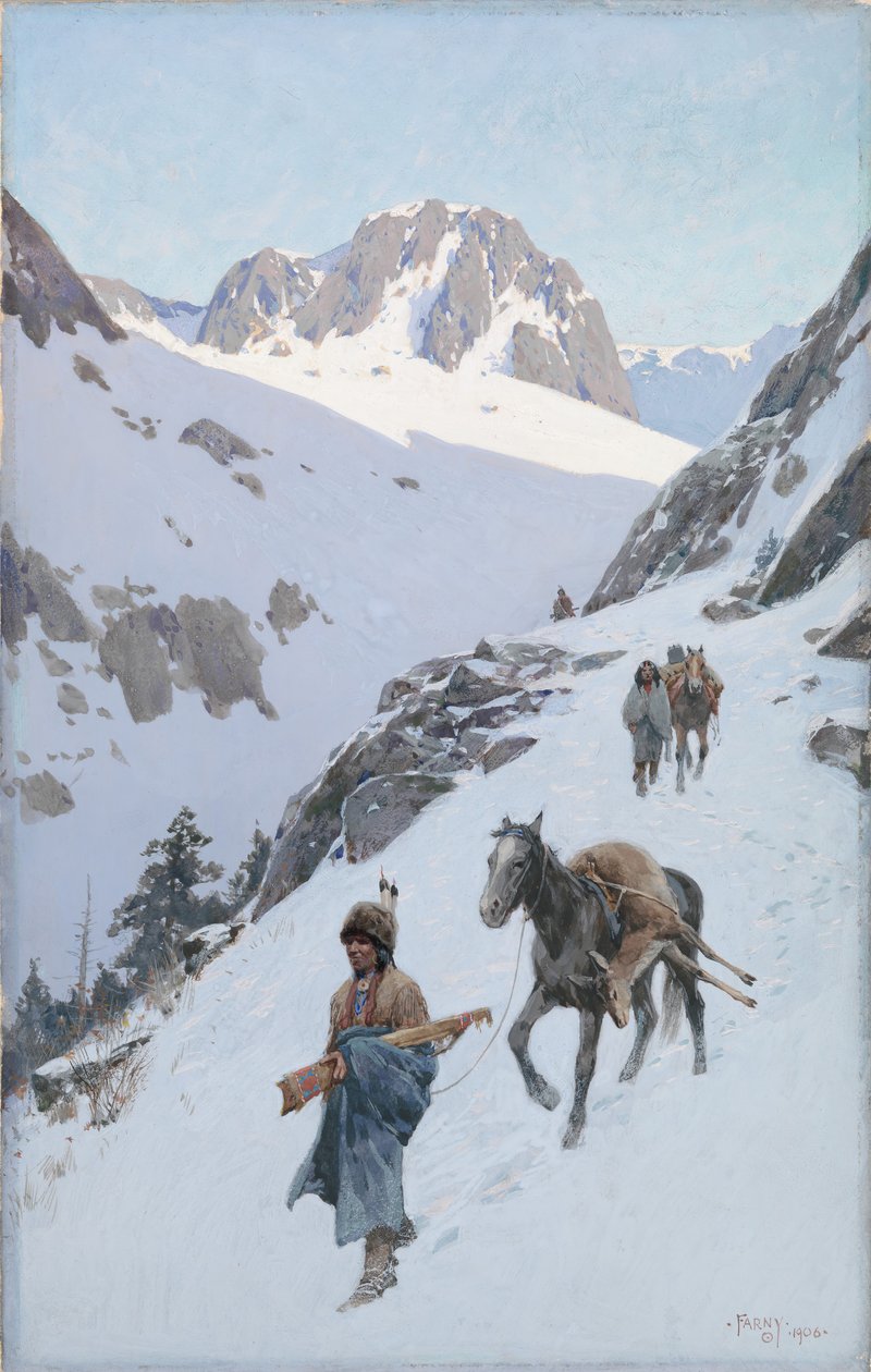 En vellykket jakt, 1906. av Henry Francois Farny