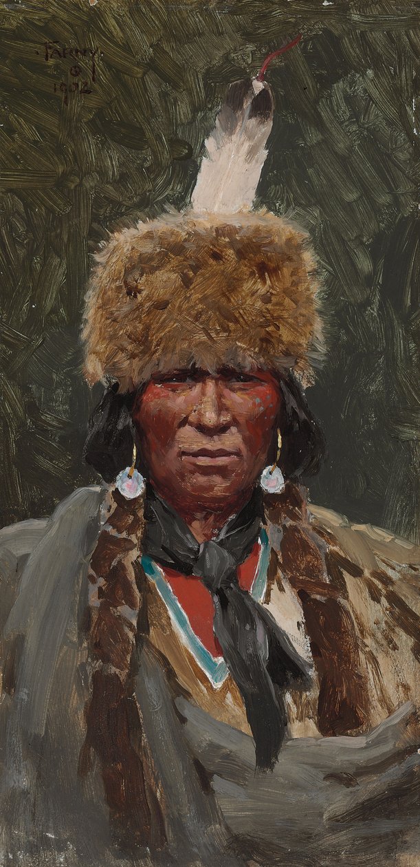 Sjef Ogallala brann, 1902 av Henry Francois Farny