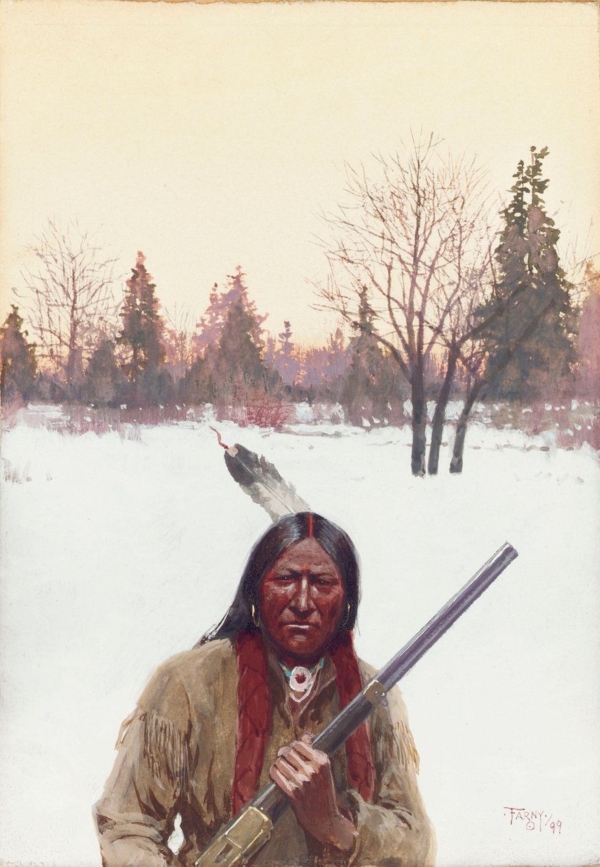 Hunter, 1899 av Henry Francois Farny