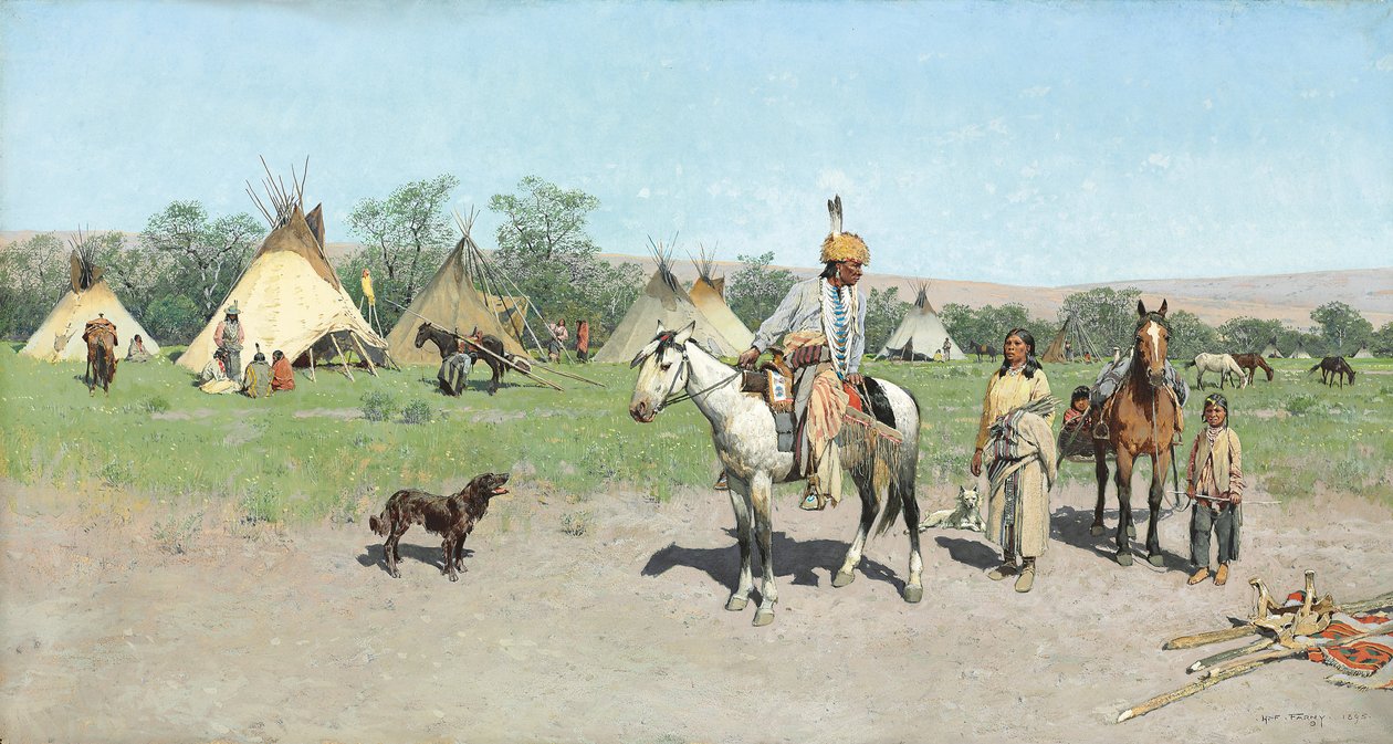 Nye beitemarker, 1895 av Henry Francois Farny