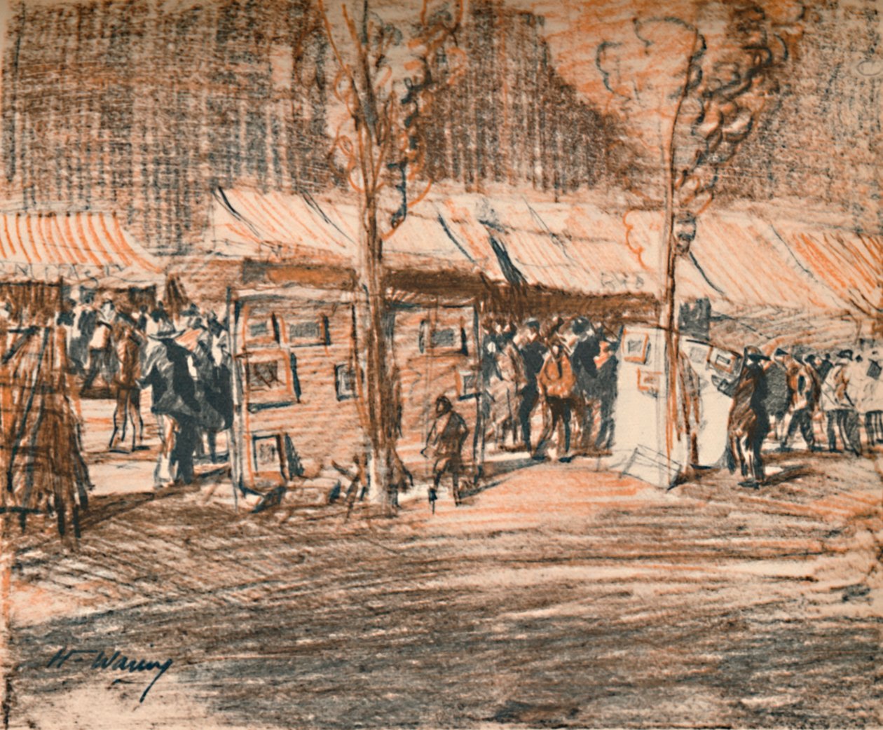 The Daub Fair Et monstrøst virvarssalg, c1927, 1927 av Henry Franks Waring