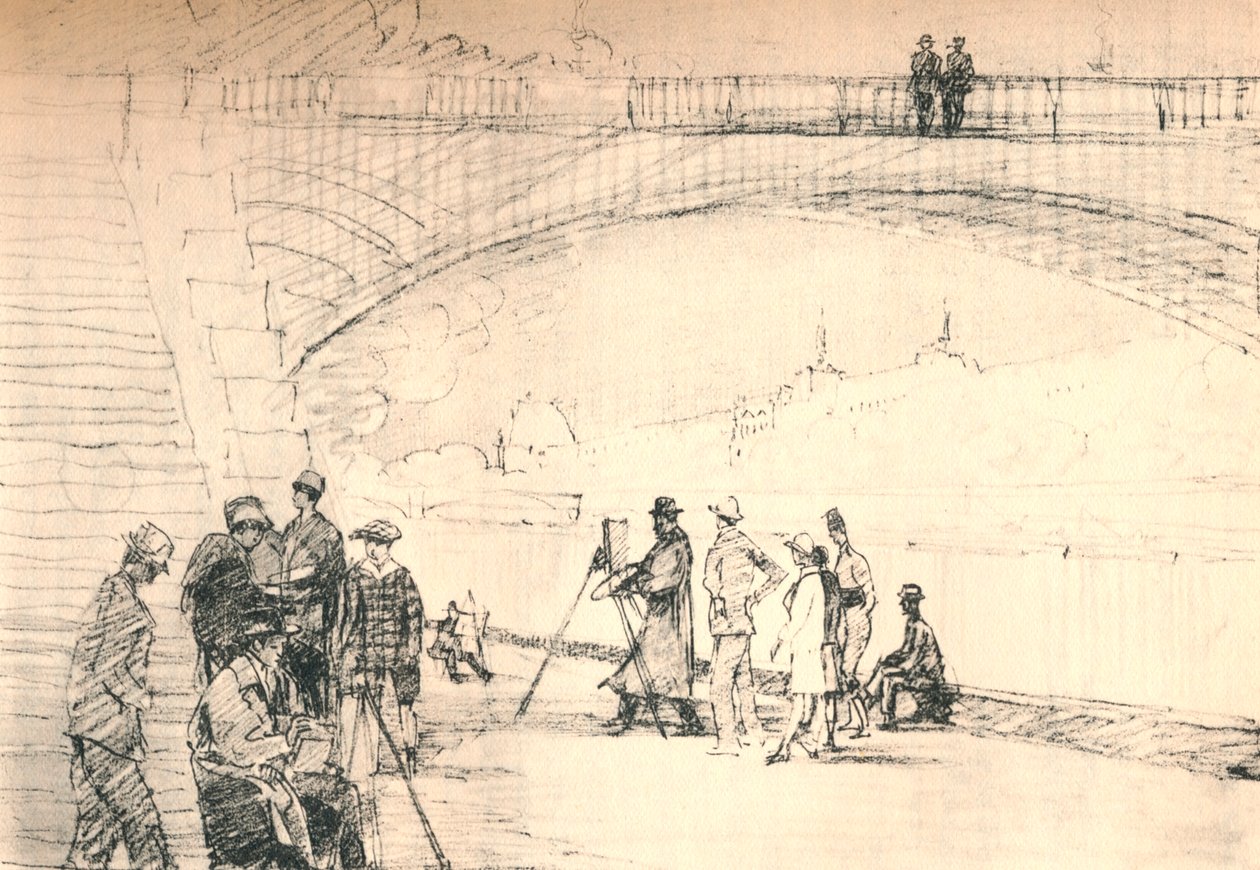 Den første Paris-veien var elven hennes, c1927, 1927 av Henry Franks Waring