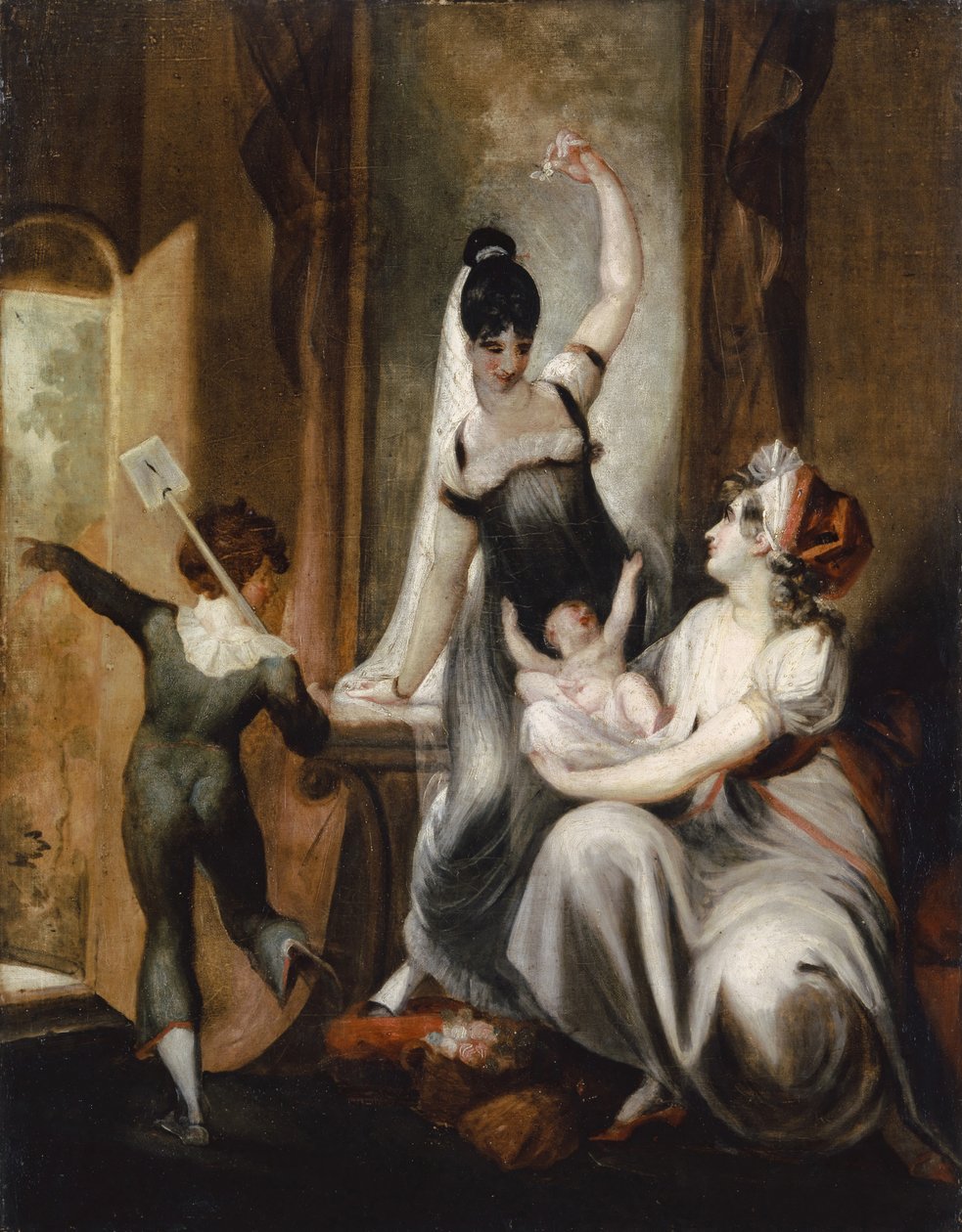 En mor med sin familie på landsbygda, 1806-7 av Johann Heinrich Füssli