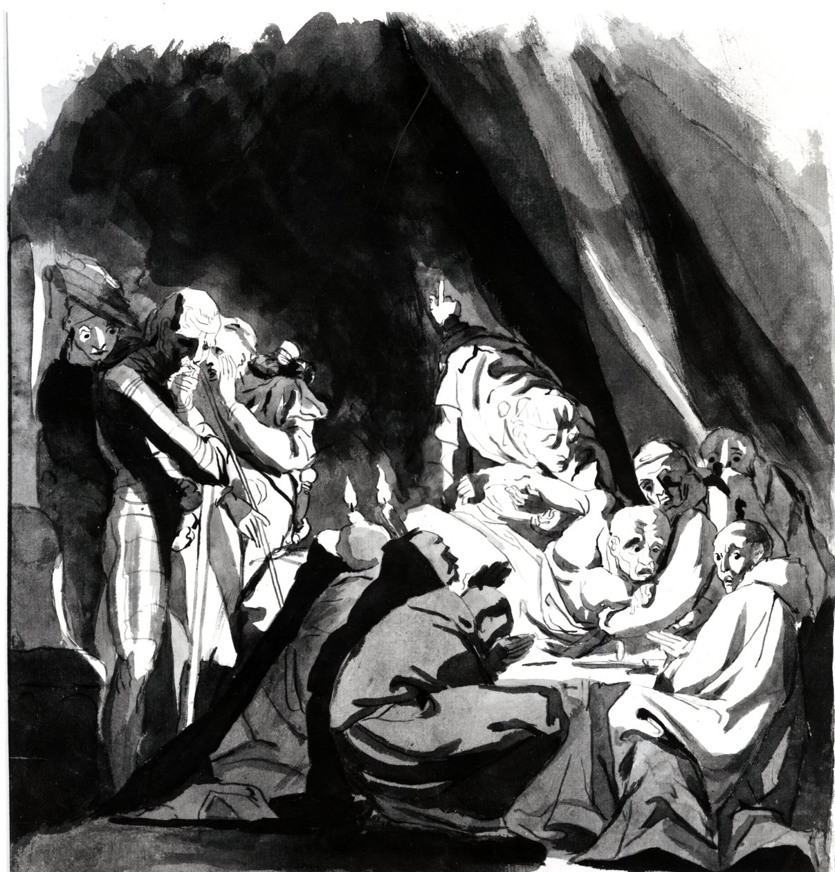 Death of Cardinal Beaufort, illustrasjon fra Shakespeares 
