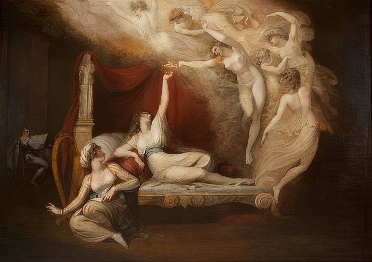 Visjonen til Katarina av Aragon. 1781 av Johann Heinrich Füssli