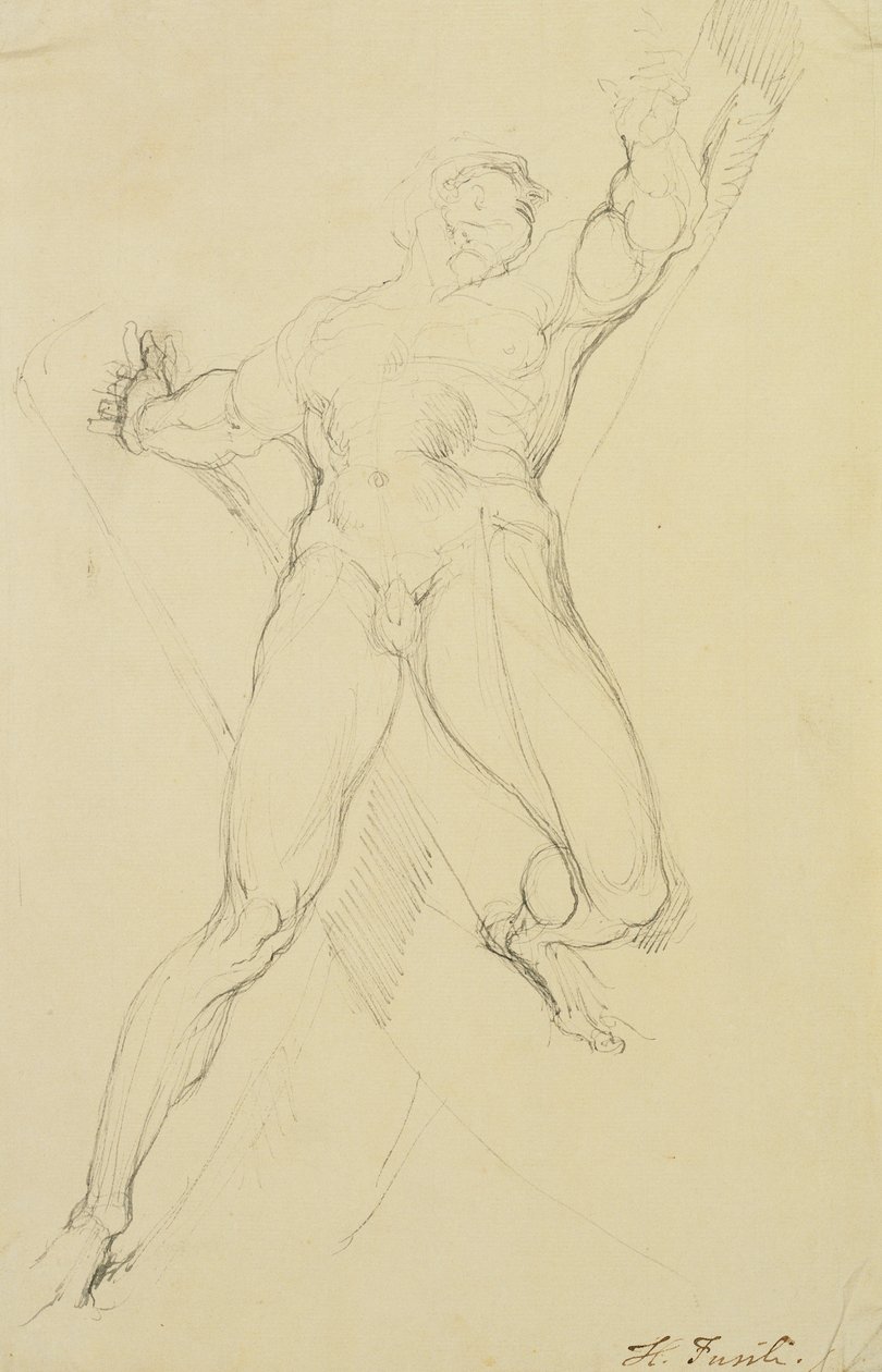 Haman, etter Michelangelo, av Johann Heinrich Füssli