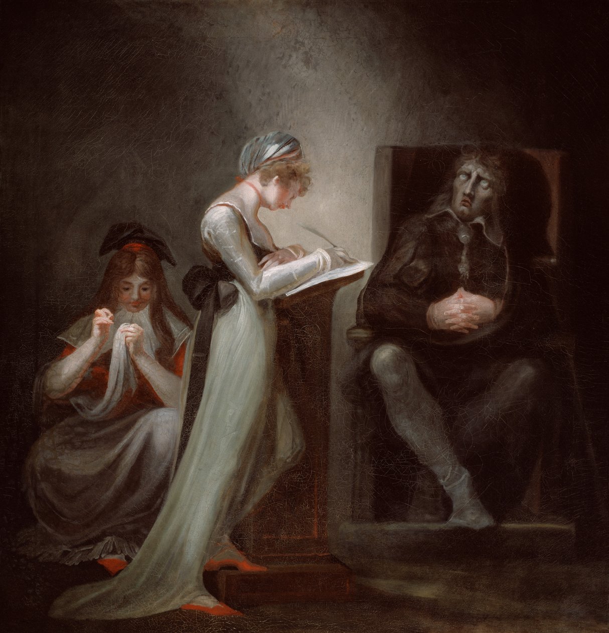 Milton dikterer til sin datter av Johann Heinrich Füssli
