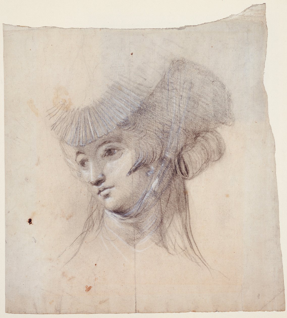 Portrettstudie av en kvinne, sannsynligvis fru Fuseli av Johann Heinrich Füssli