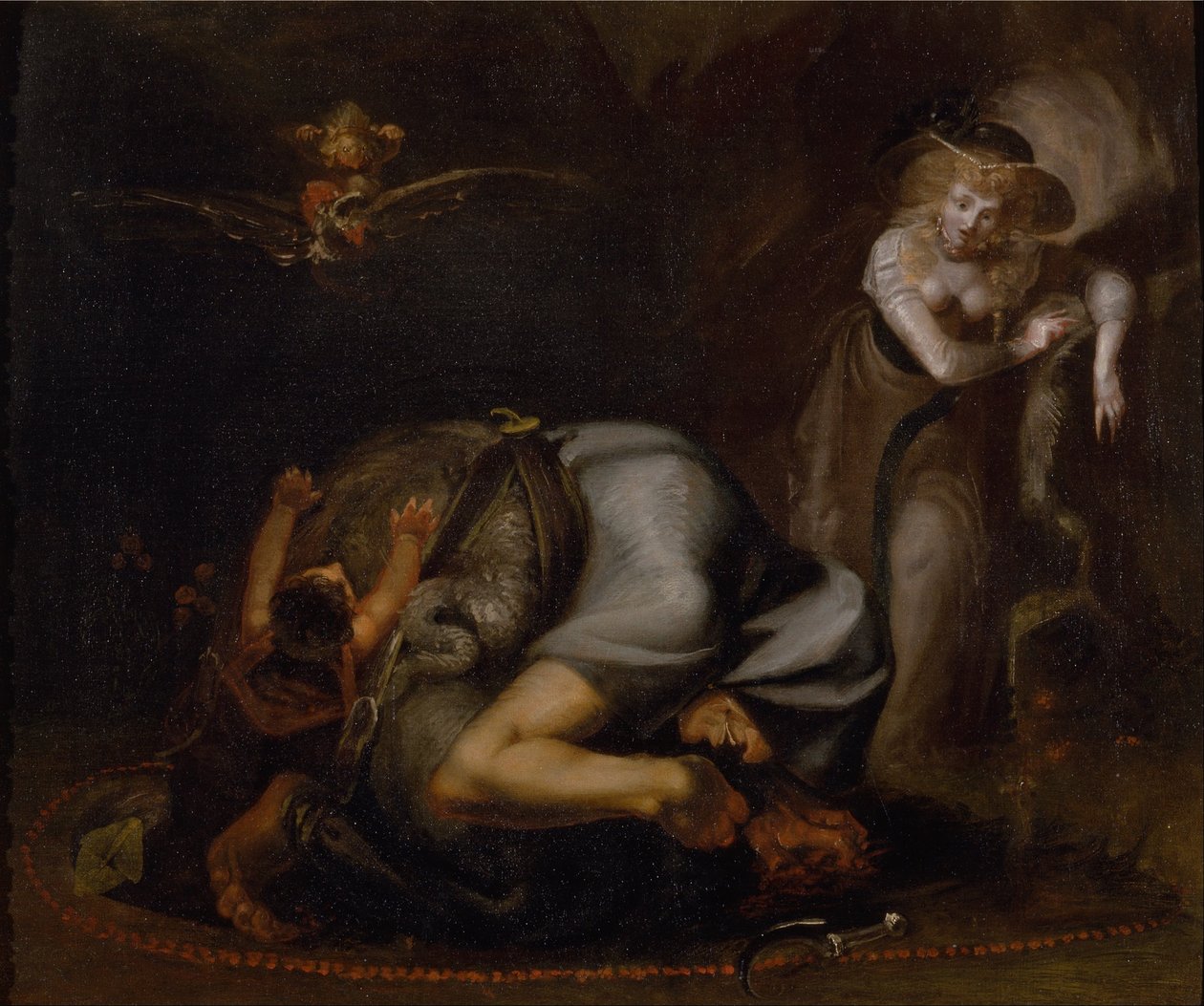 Scene of Witches, fra The Masque of Queens av Ben Jonson av Johann Heinrich Füssli