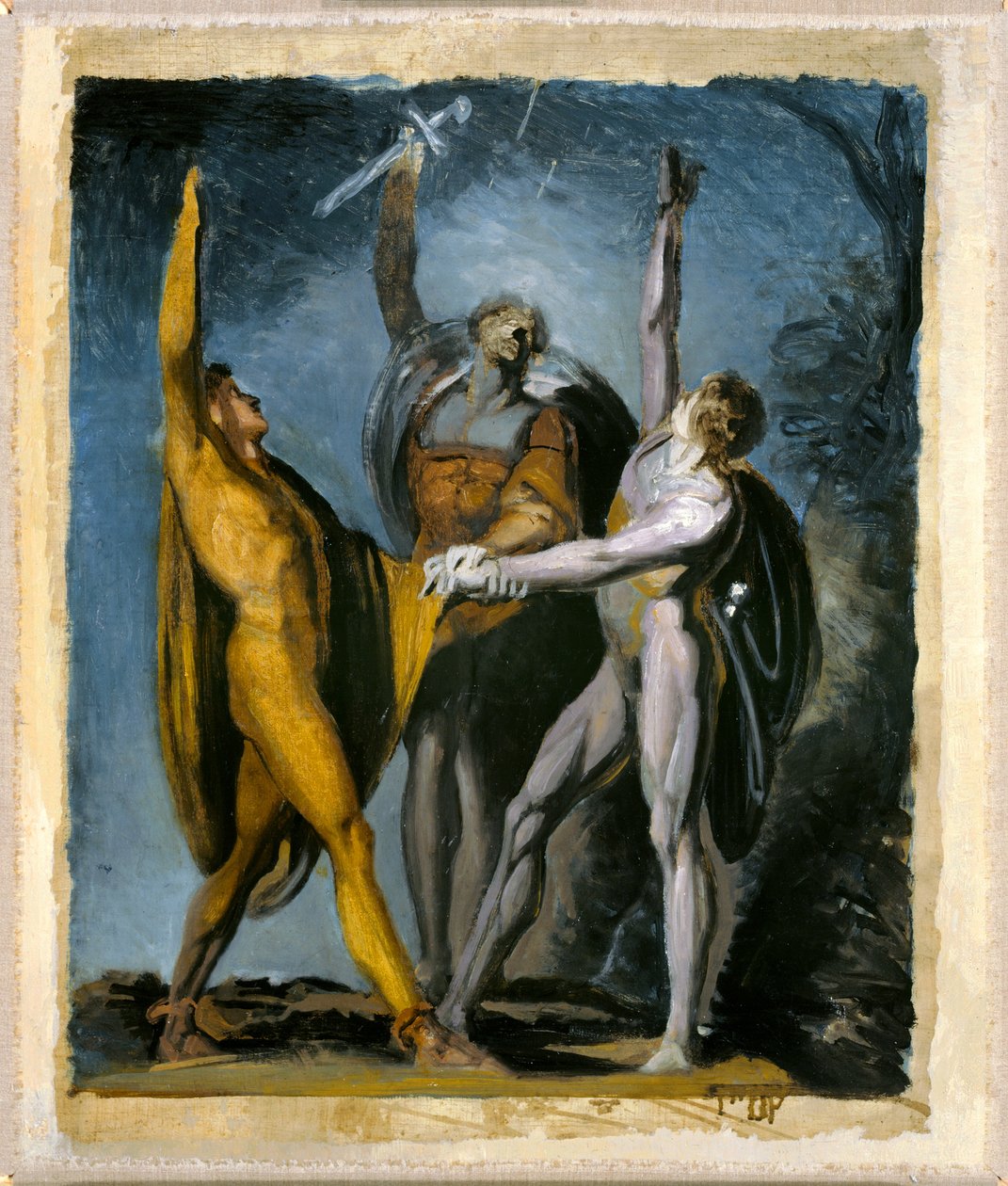 Skisse for Oath on the Rütli, kvinnelig figur av Johann Heinrich Füssli