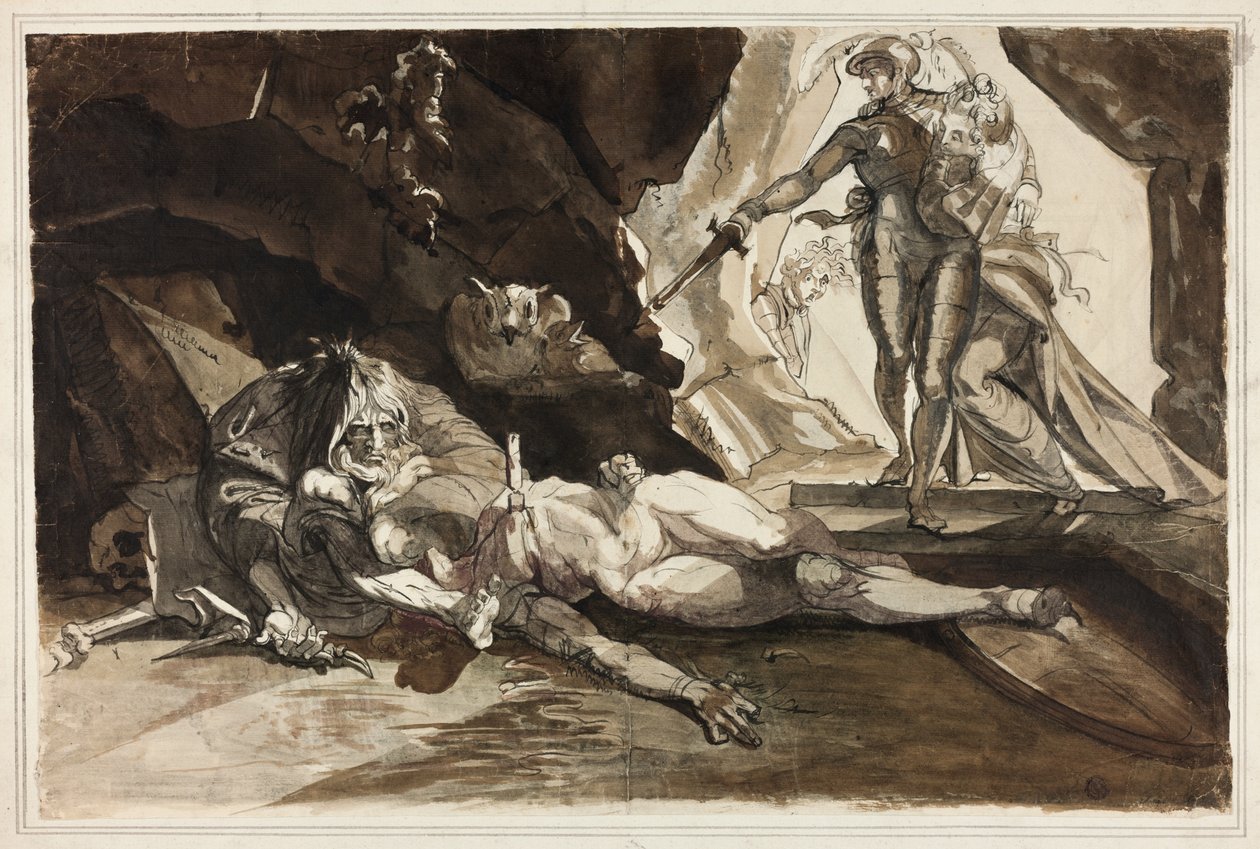 Fortvilelsens hule av Johann Heinrich Füssli