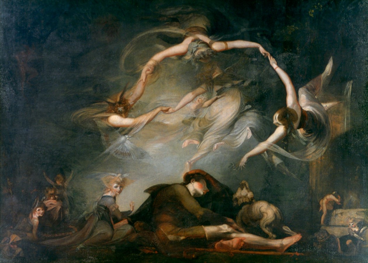 Shepherds Dream, fra Paradise Lost, 1793 av Johann Heinrich Füssli