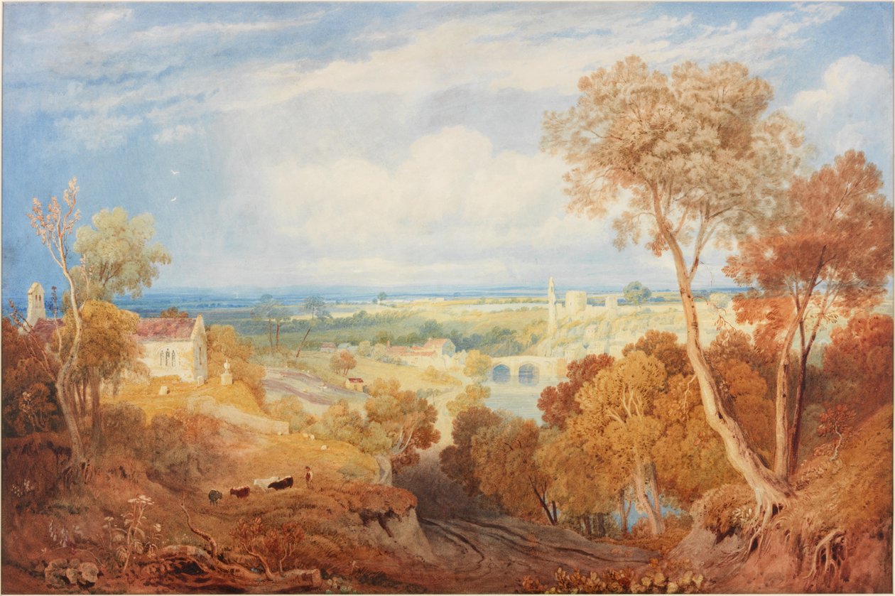 Barnard Castle, ca 1835 (akvarell og gouache) av Henry Gastineau