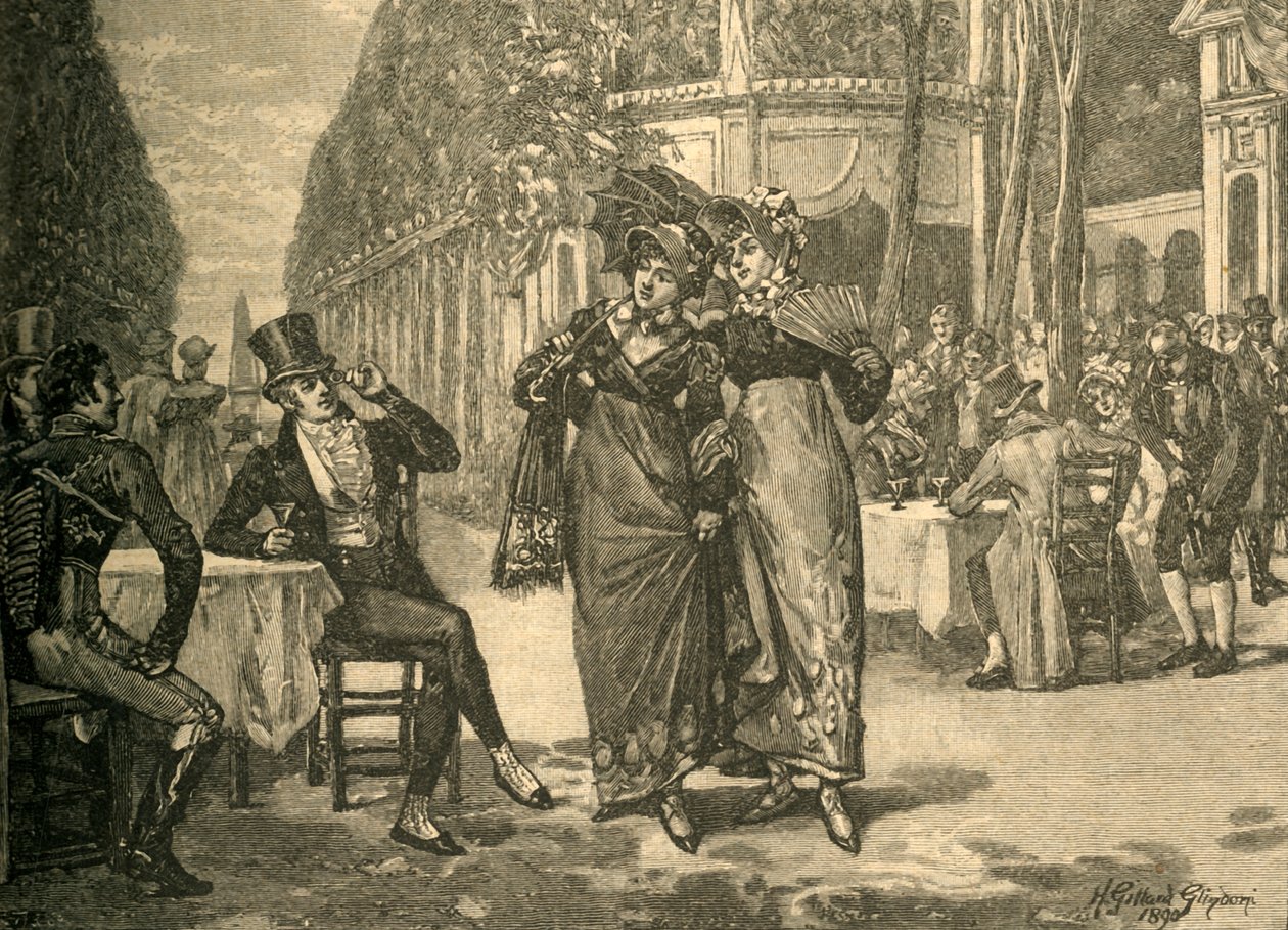Beaus and Belles of the Regency-perioden, tidlig på 1800-tallet c1890. av Henry Gillard Glindoni