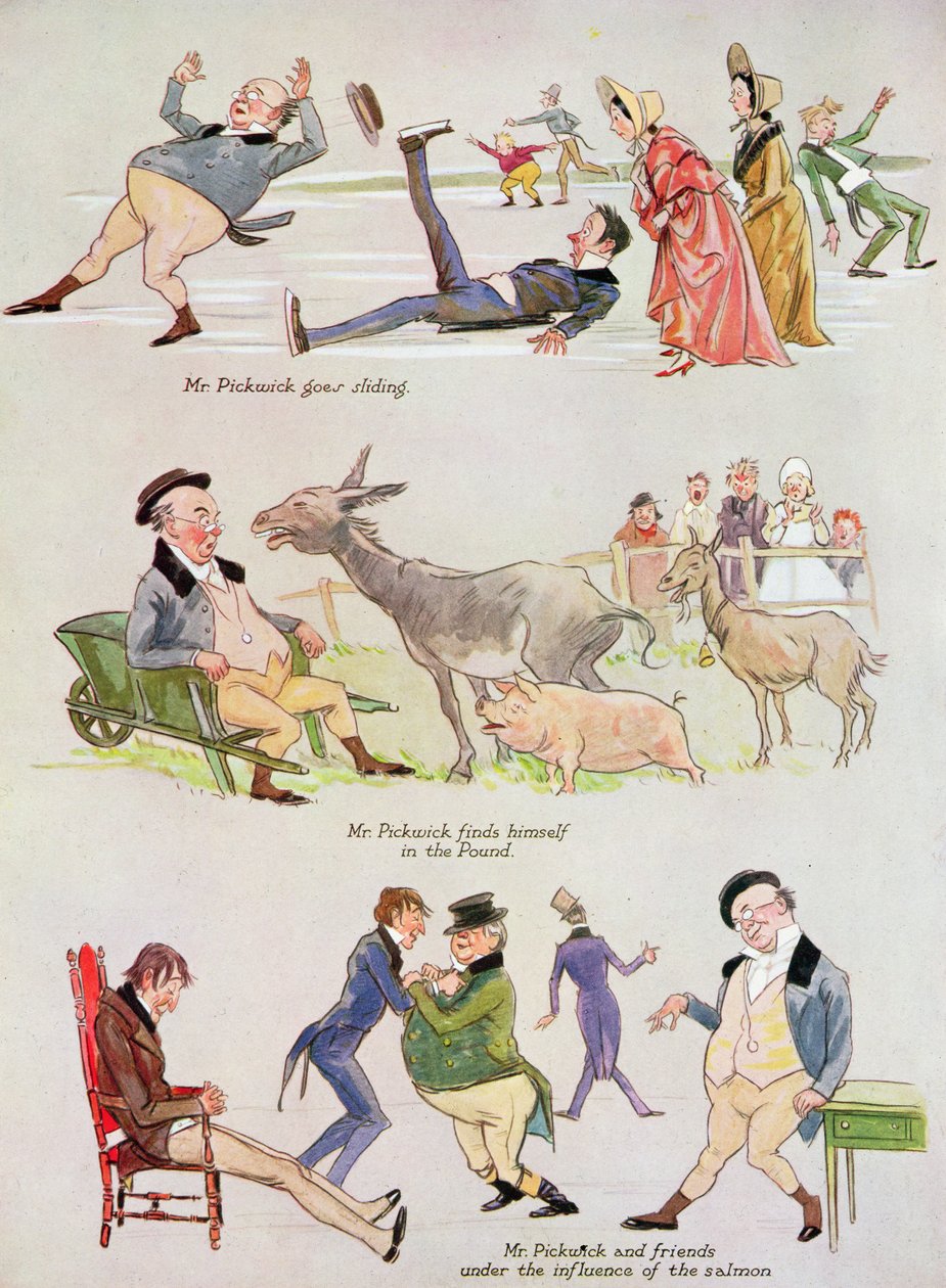 Tegneserier av Mr. Pickwick fra 