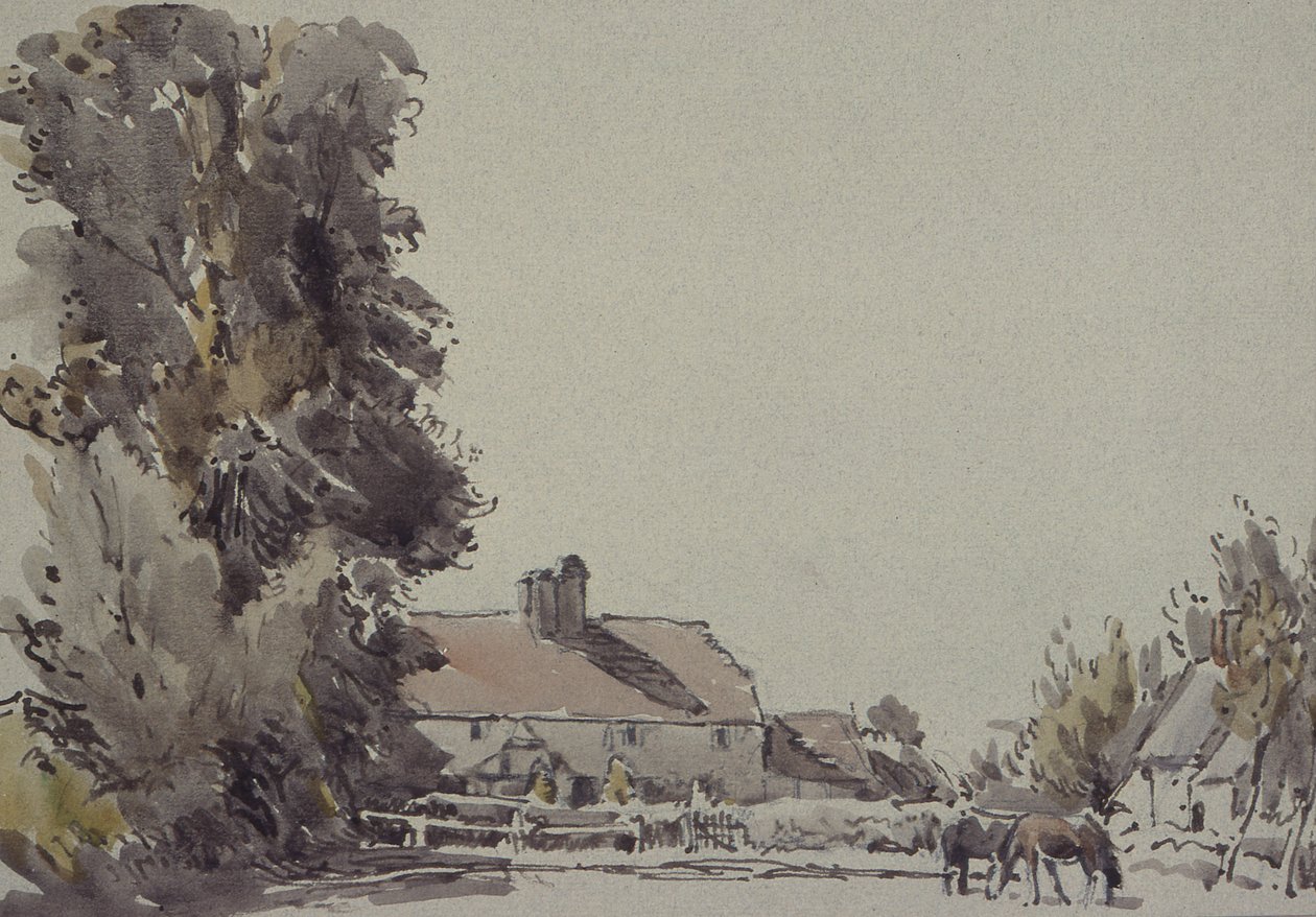 Gård og trær av Henry Herbert Bulman