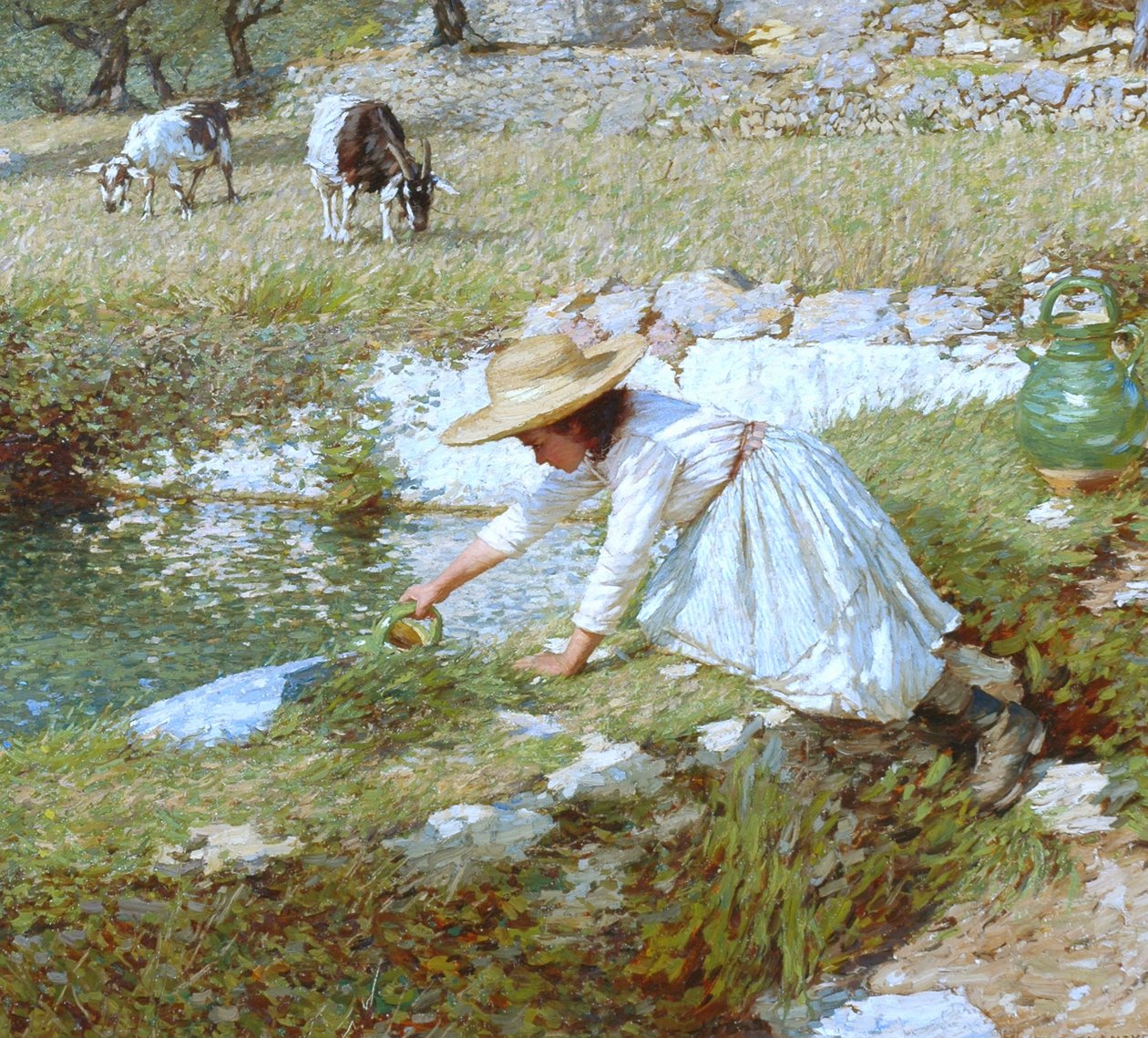 En provençalsk strøm, ca. 1903 av Henry Herbert La Thangue